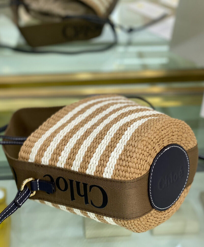 Chloe Small Woody Basket Khaki